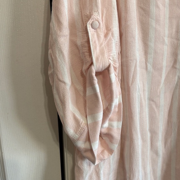 Torrid Blush Pink Striped Blouse - Picture 5 of 10